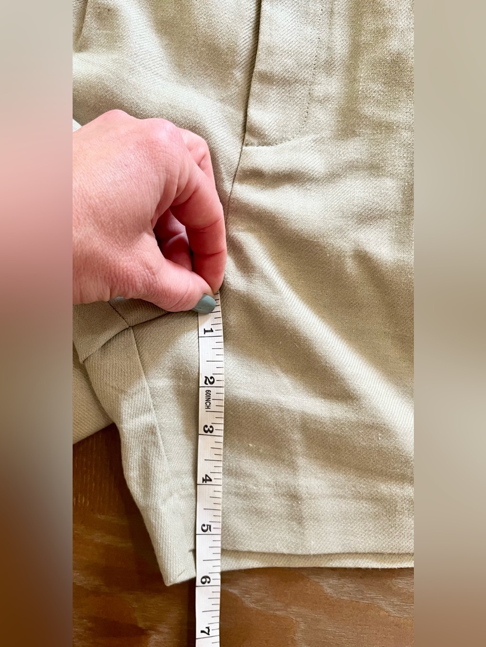 NWT Becool Light Sage Green Pleated Shorts - Women’s Size Large - Picture 6 of 8